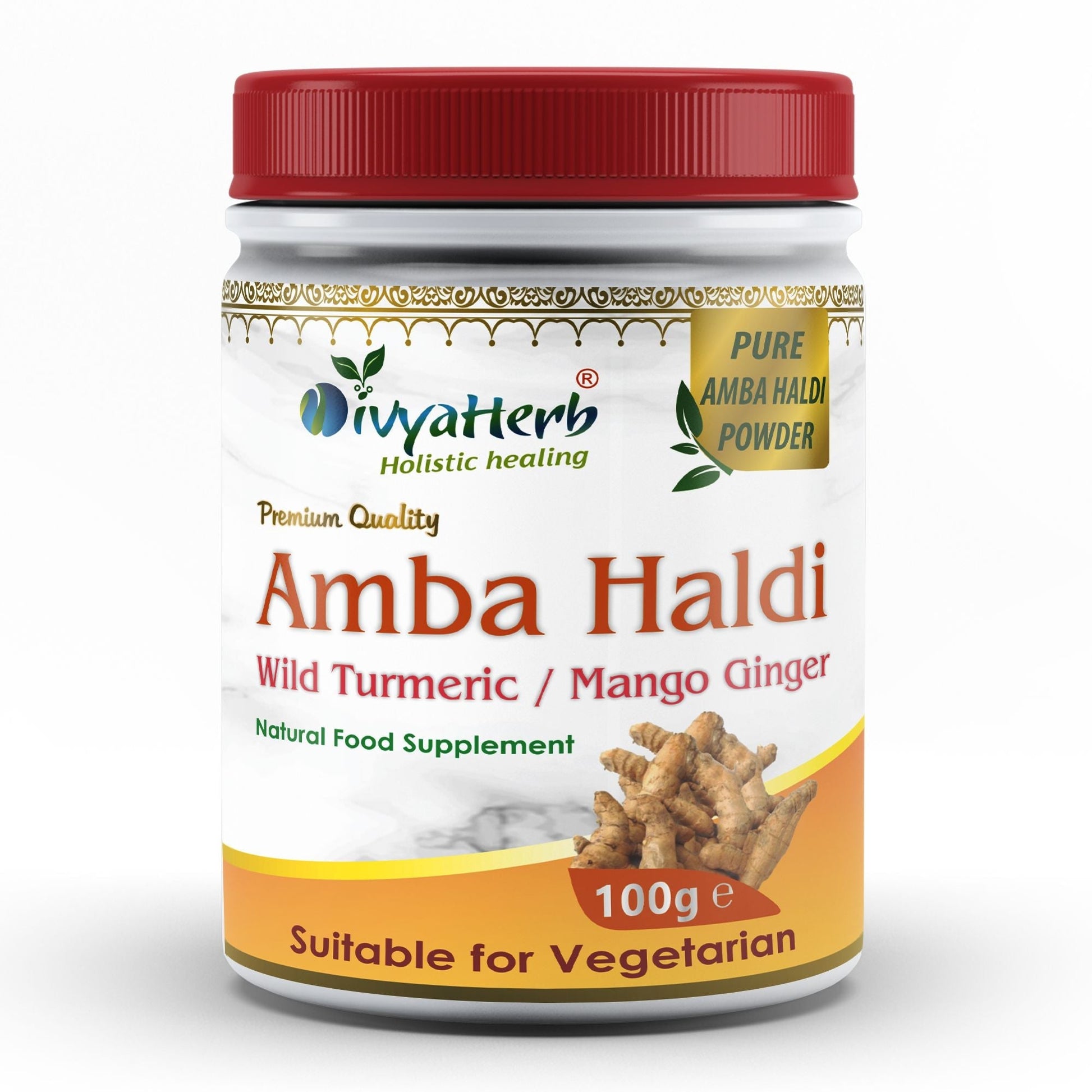 Amba Haldi (Curcuma Amada) Powder - Herbalshire Handmade Herbal Products