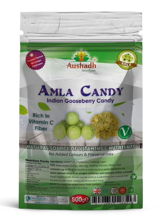 Amla Fruit (Gooseberry) Candy 500grm - Herbalshire Handmade Herbal Products