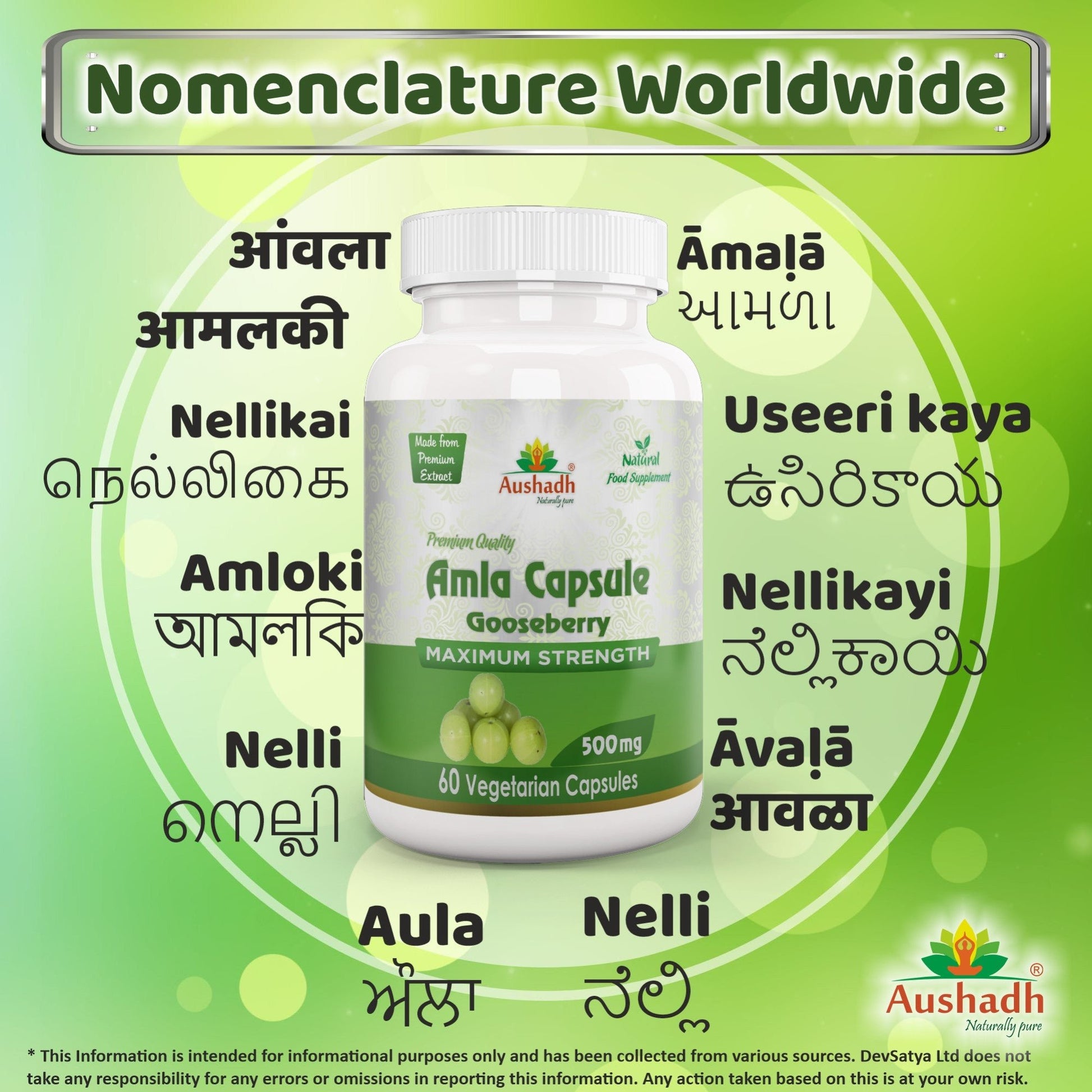 Amla Fruit (Gooseberry) Capsule - Herbalshire Handmade Herbal Products
