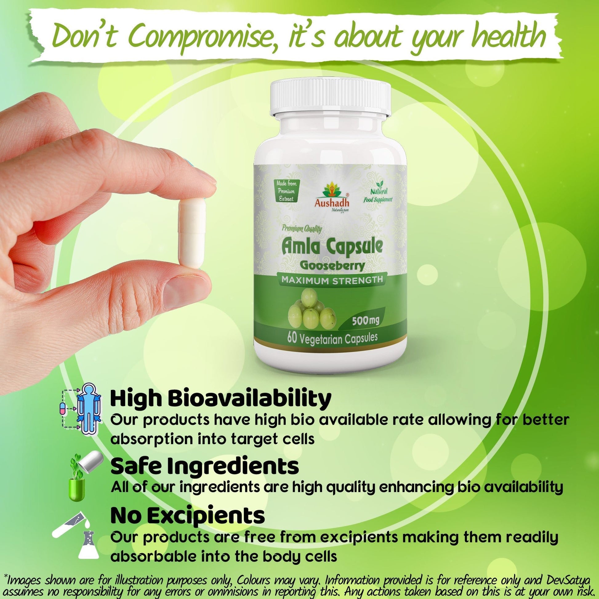 Amla Fruit (Gooseberry) Capsule - Herbalshire Handmade Herbal Products