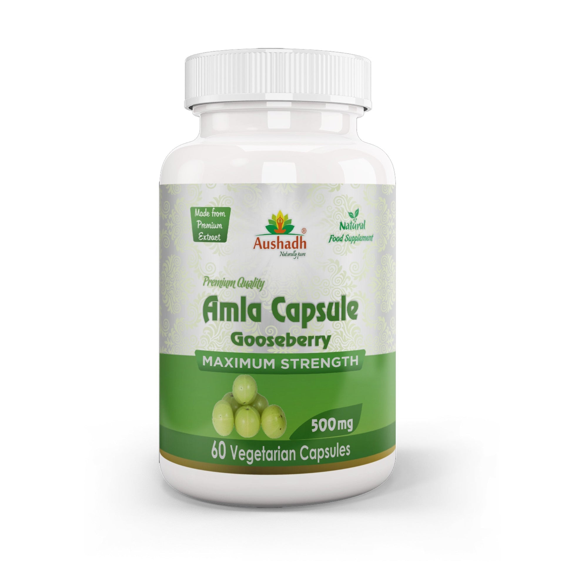 Amla Fruit (Gooseberry) Capsule - Herbalshire Handmade Herbal Products