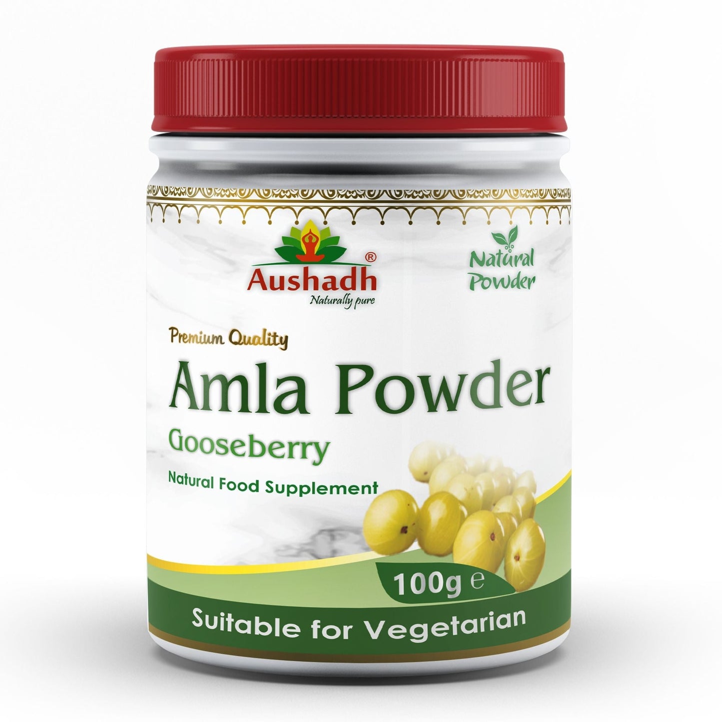 Amla Fruit (Gooseberry) Powder - Herbalshire Handmade Herbal Products