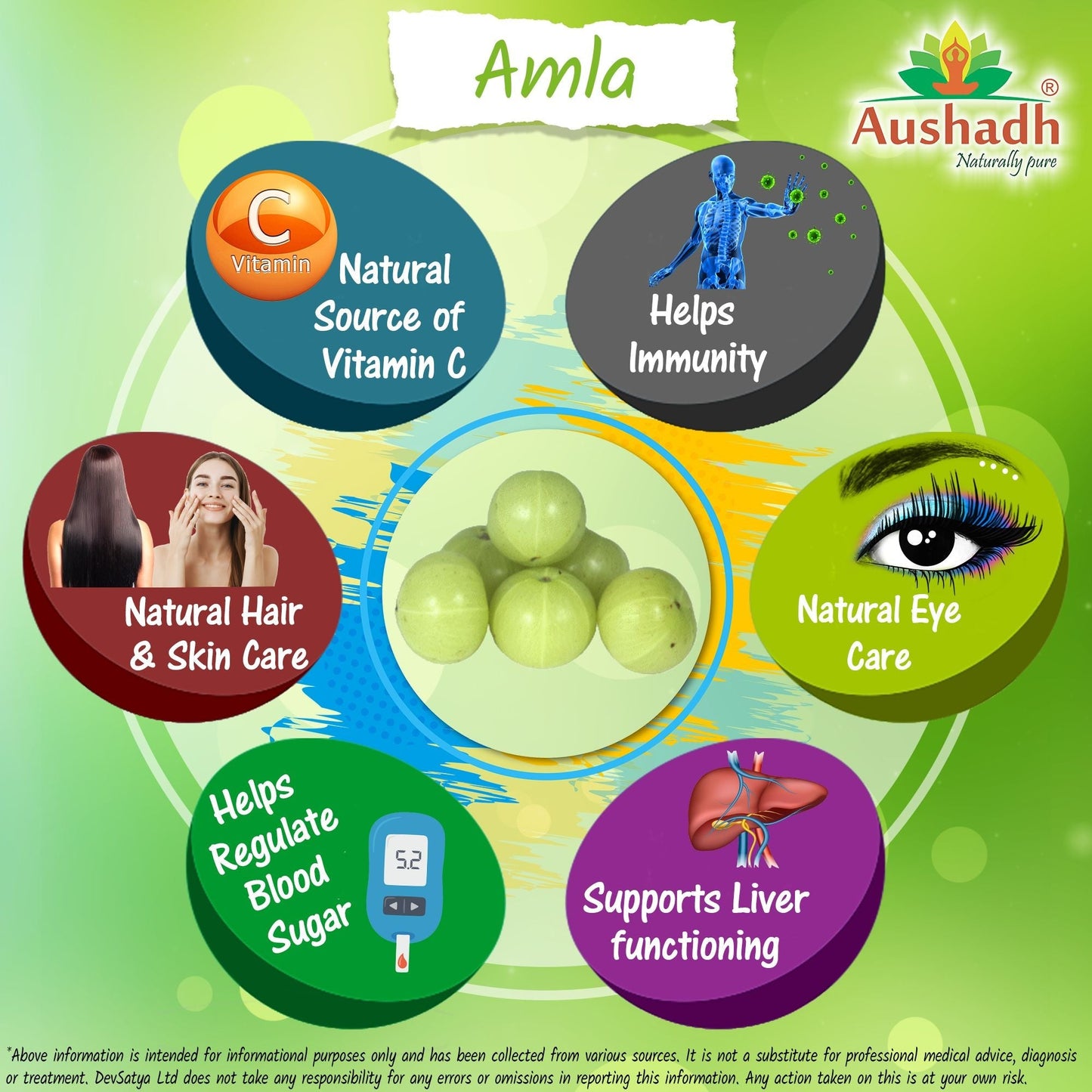Amla Fruit (Gooseberry) Powder - Herbalshire Handmade Herbal Products
