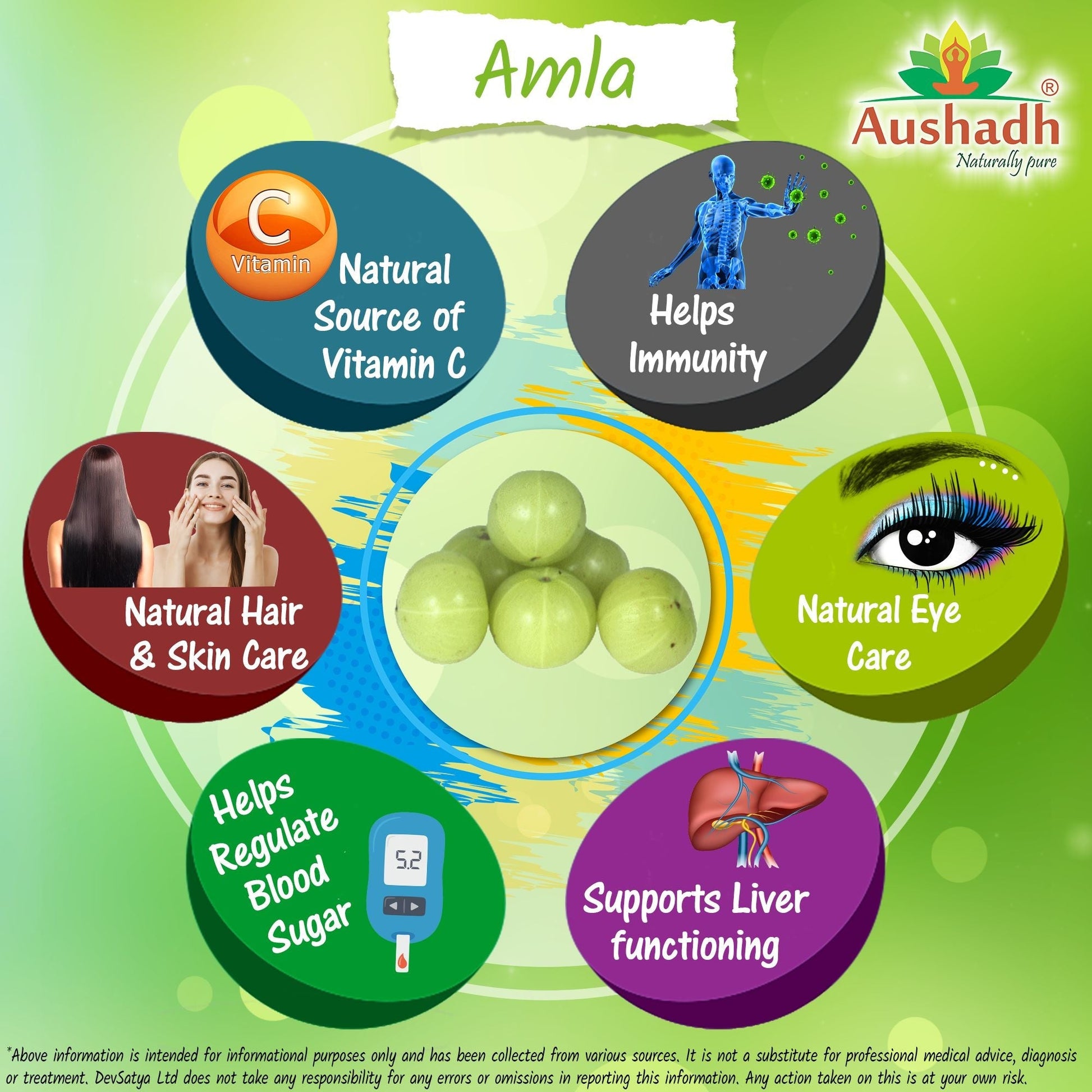 Amla Fruit (Gooseberry) Powder - Herbalshire Handmade Herbal Products