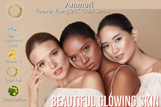 Ammuri 24k Gold Face Serum for Radiant Skin - Herbalshire Handmade Herbal Products