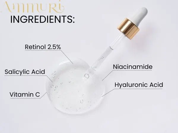 Ammuri 2.5% Retinol Serum - Gentle Anti - Aging Treatment - Herbalshire Handmade Herbal Products