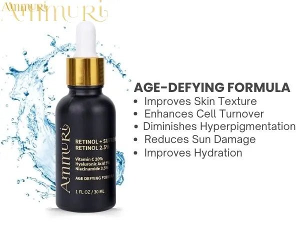 Ammuri 2.5% Retinol Serum - Gentle Anti - Aging Treatment - Herbalshire Handmade Herbal Products