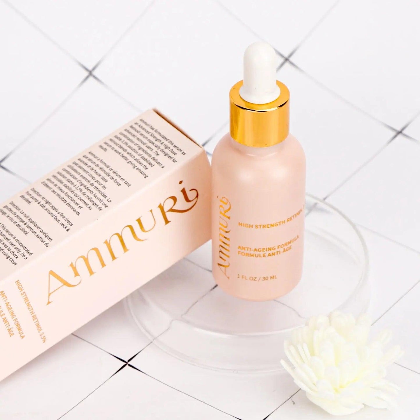 Ammuri 3.5% Retinol High Strength Face Serum – Anti - Ageing Formula - Herbalshire Handmade Herbal Products