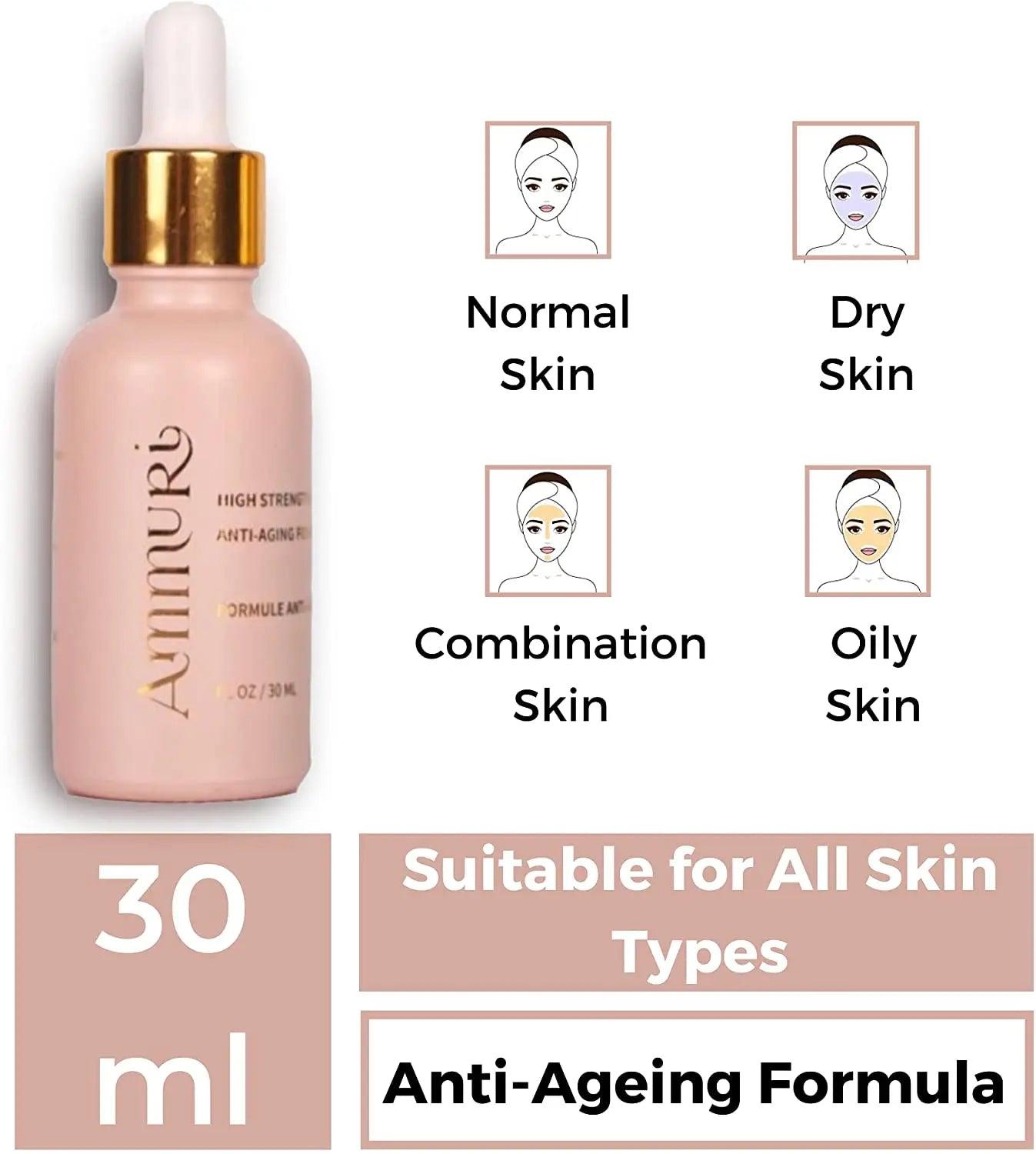 Ammuri 3.5% Retinol High Strength Face Serum – Anti - Ageing Formula - Herbalshire Handmade Herbal Products