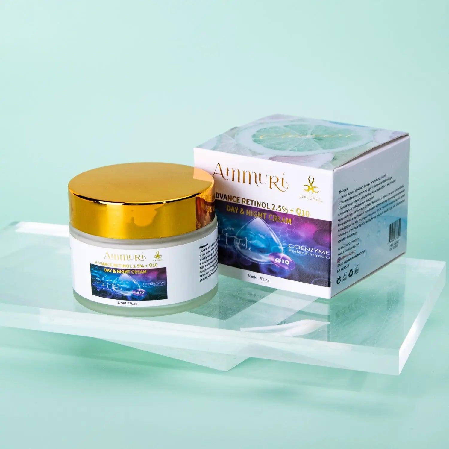 Ammuri Advanced Retinol 2.5% + Q10 Anti - Aging Cream - Herbalshire Handmade Herbal Products