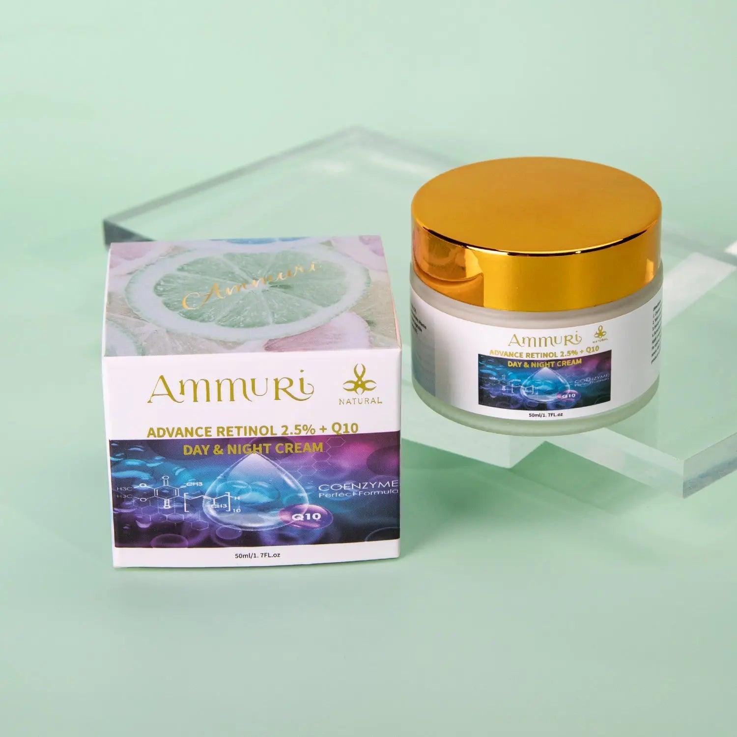 Ammuri Advanced Retinol 2.5% + Q10 Anti - Aging Cream - Herbalshire Handmade Herbal Products