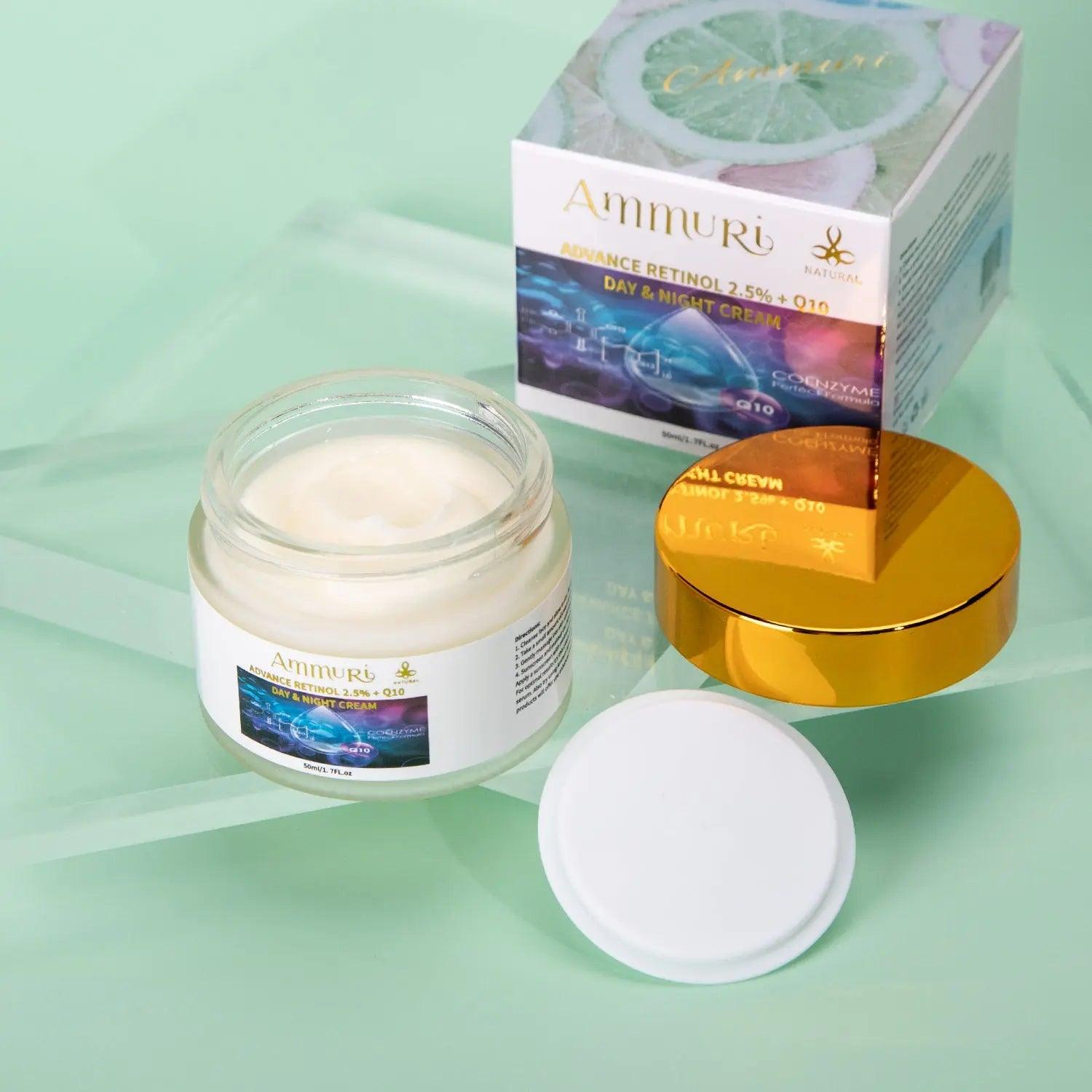 Ammuri Advanced Retinol 2.5% + Q10 Anti - Aging Cream - Herbalshire Handmade Herbal Products