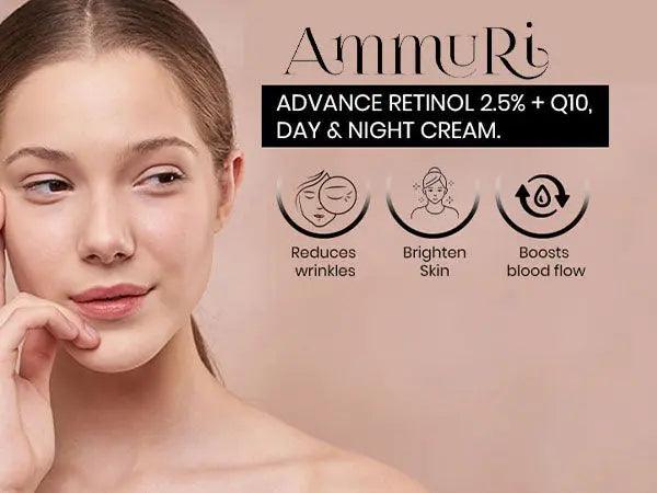 Ammuri Advanced Retinol 2.5% + Q10 Anti - Aging Cream - Herbalshire Handmade Herbal Products
