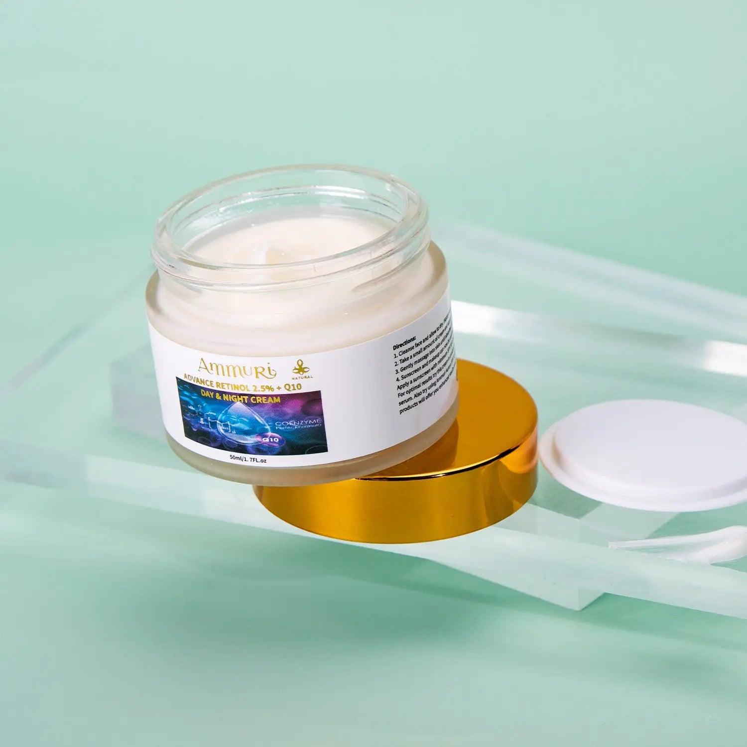Ammuri Advanced Retinol 2.5% + Q10 Anti - Aging Cream - Herbalshire Handmade Herbal Products