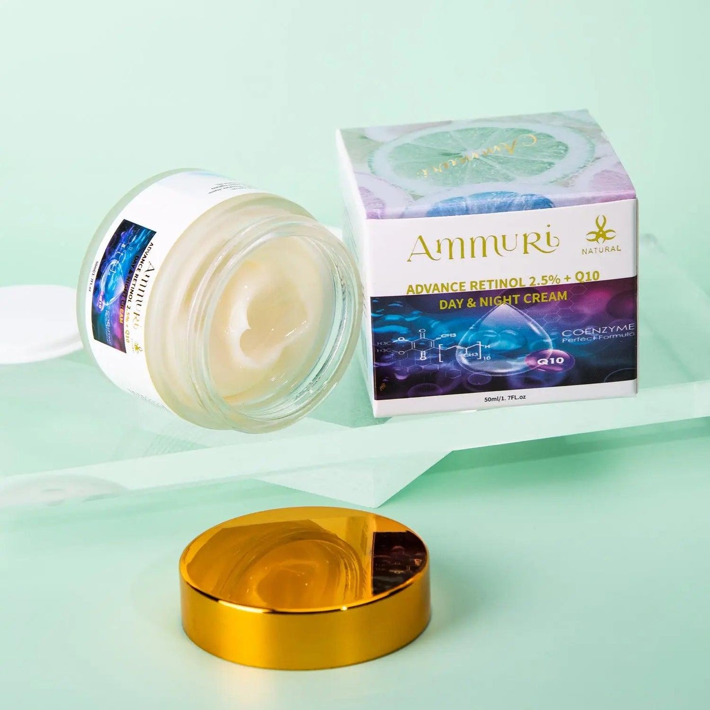 Ammuri Advanced Retinol 2.5% + Q10 Anti - Aging Cream - Herbalshire Handmade Herbal Products