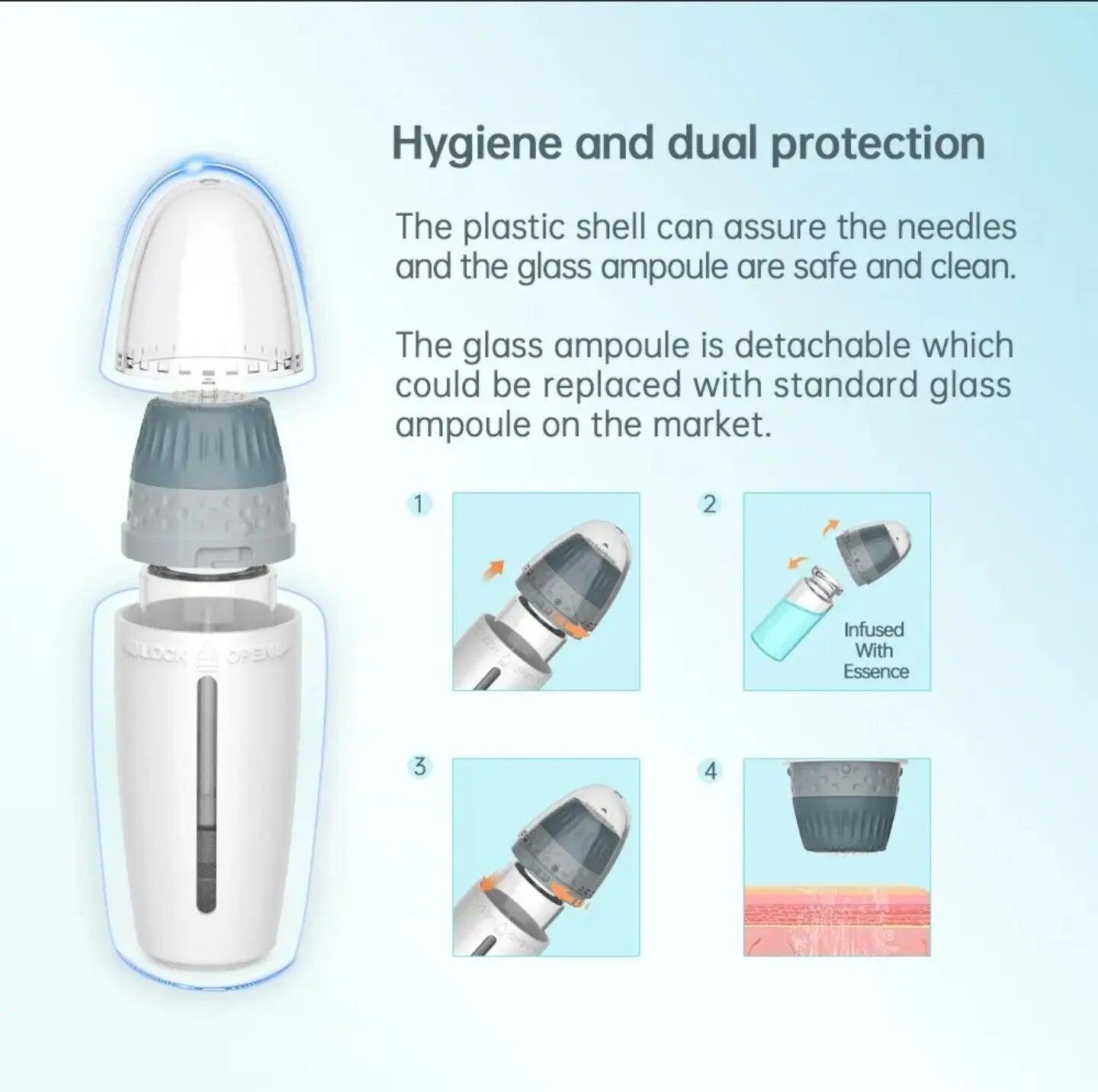 Ammuri Aesthetic Derma Roller System - At Home Microneedling Device - Herbalshire Handmade Herbal Products