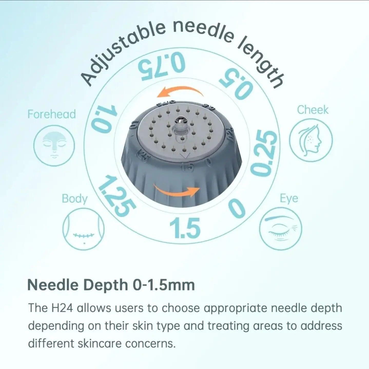 Ammuri Aesthetic Derma Roller System - At Home Microneedling Device - Herbalshire Handmade Herbal Products