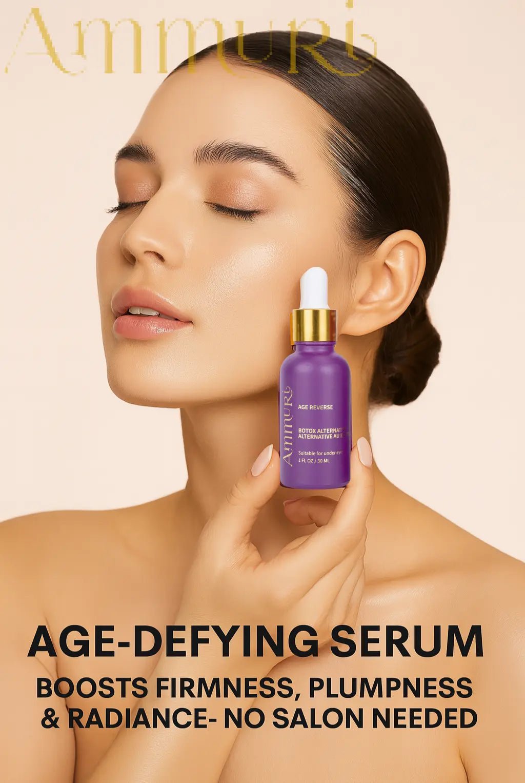 AmmuRi Age Reverse Serum – Advanced Botox Alternative Anti - Aging Formula – 30ml - Herbalshire Handmade Herbal Products