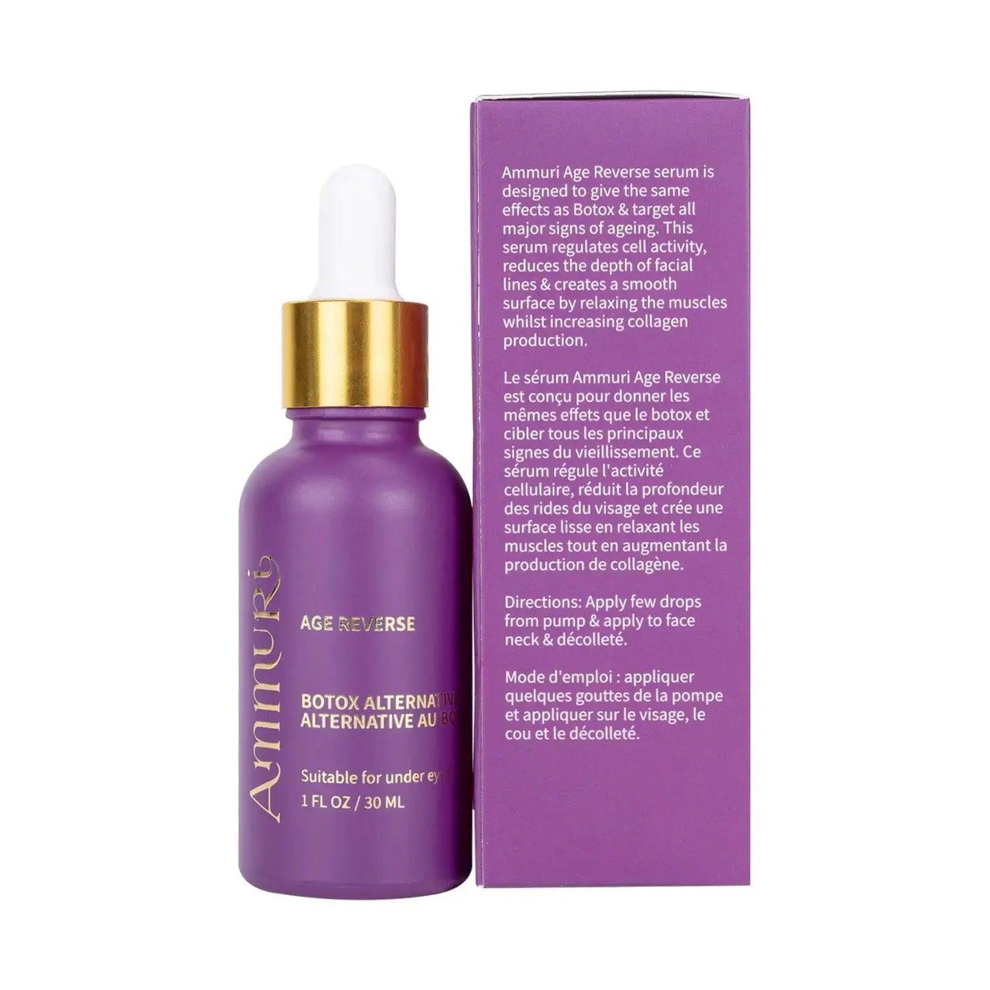 AmmuRi Age Reverse Serum – Advanced Botox Alternative Anti - Aging Formula – 30ml - Herbalshire Handmade Herbal Products