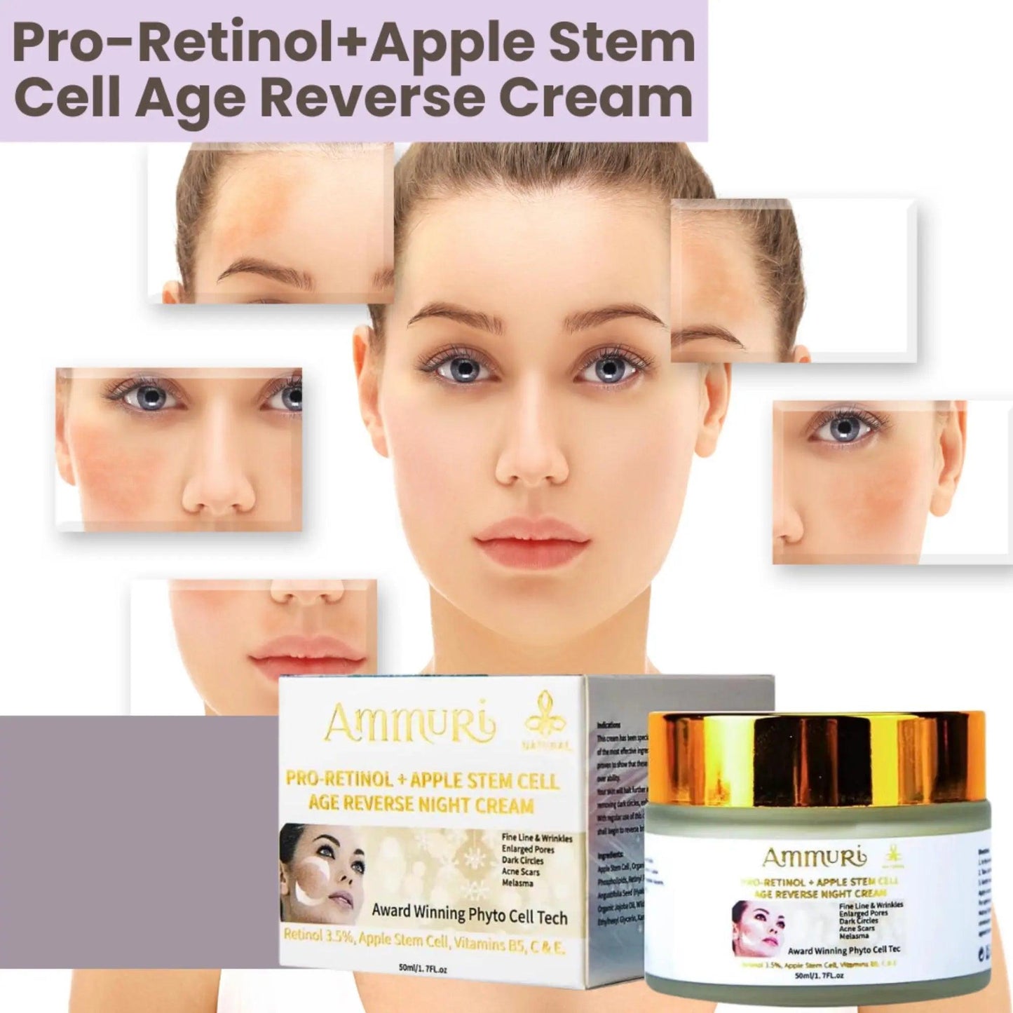 Ammuri Anti - Aging Skincare Package for Youthful Skin - Herbalshire Handmade Herbal Products