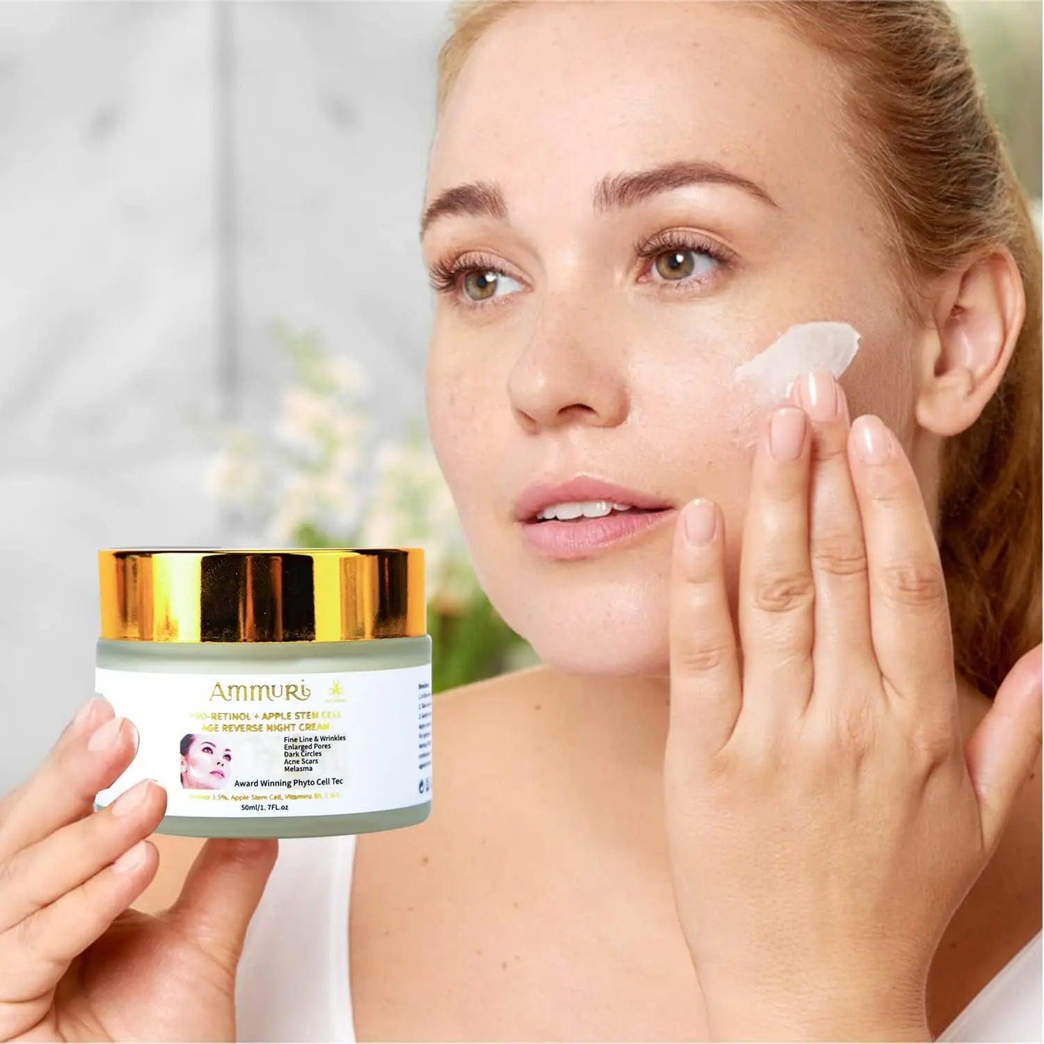 Ammuri Apple Stem Cell Age Reverse Cream for Youthful Skin - Herbalshire Handmade Herbal Products