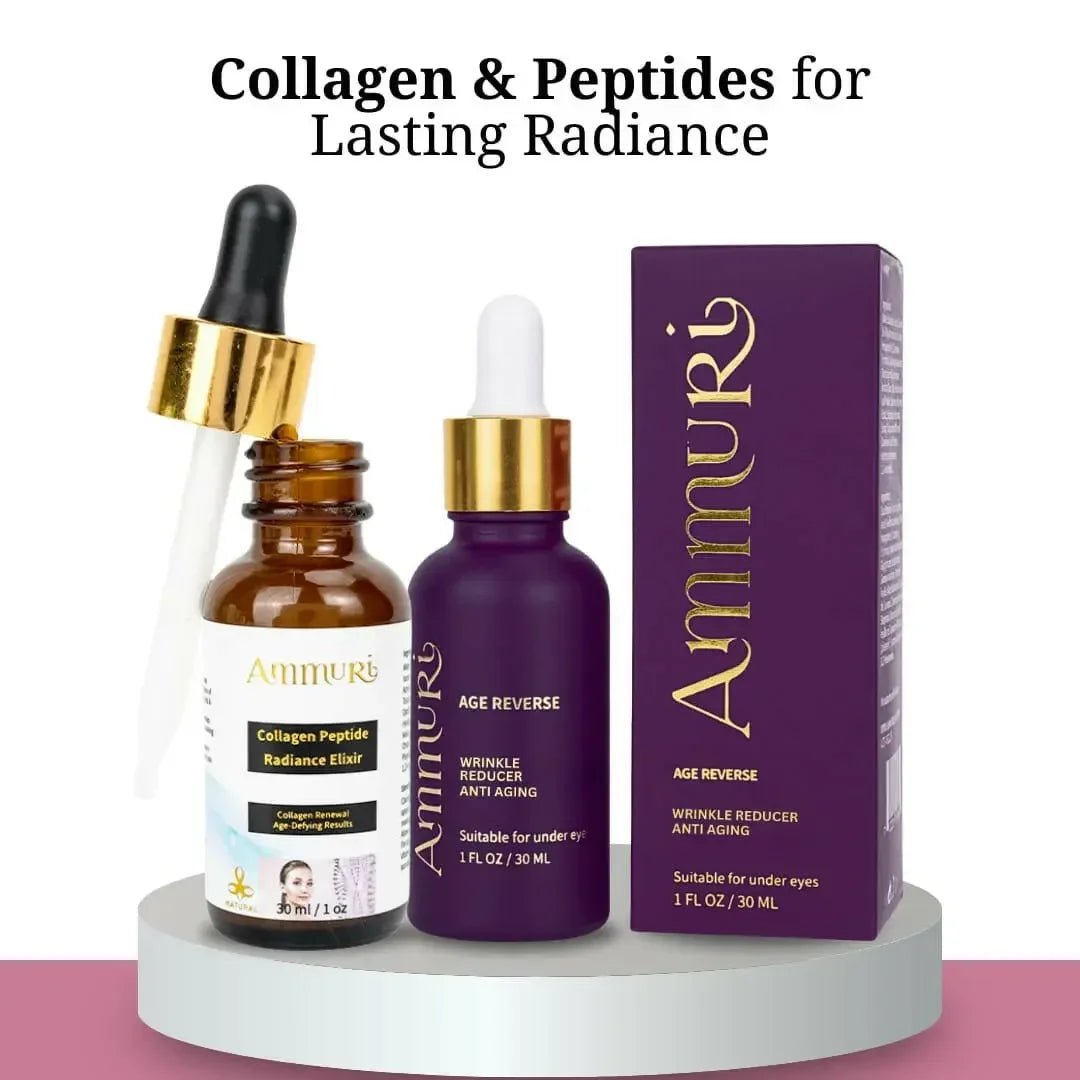 Ammuri Beauty Collagen Peptide Skincare Elixir Set - Herbalshire Handmade Herbal Products