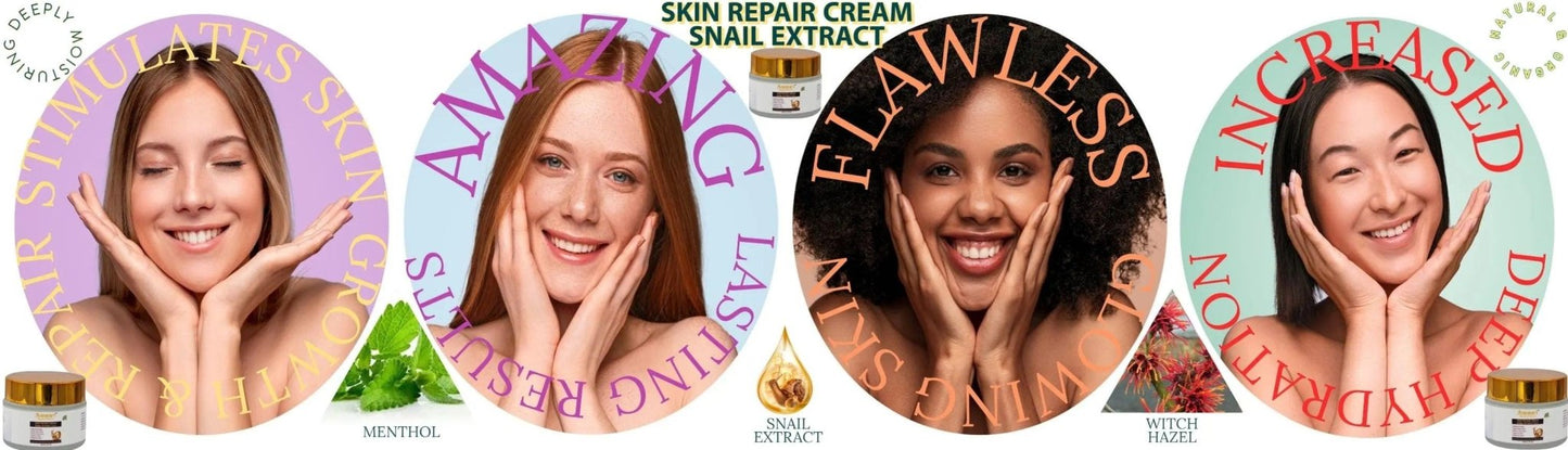 Ammuri Bioactive Snail Repair Cream | Anti - Aging Snail Cream - Herbalshire Handmade Herbal Products