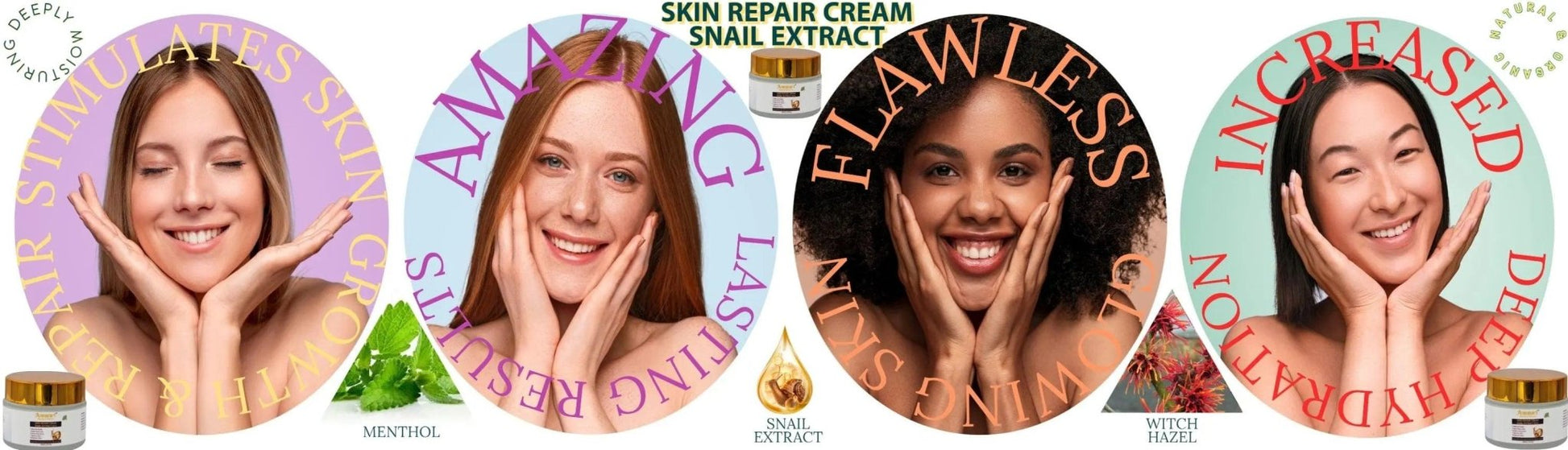 Ammuri Bioactive Snail Repair Cream | Anti - Aging Snail Cream - Herbalshire Handmade Herbal Products