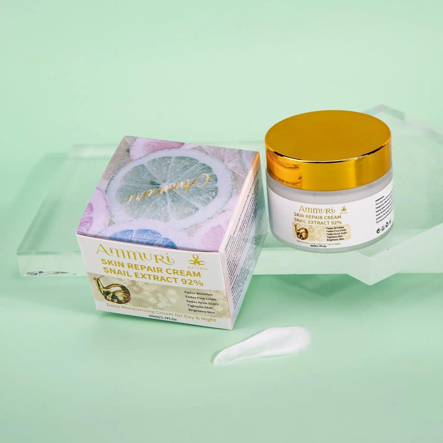 Ammuri Bioactive Snail Repair Cream | Anti - Aging Snail Cream - Herbalshire Handmade Herbal Products