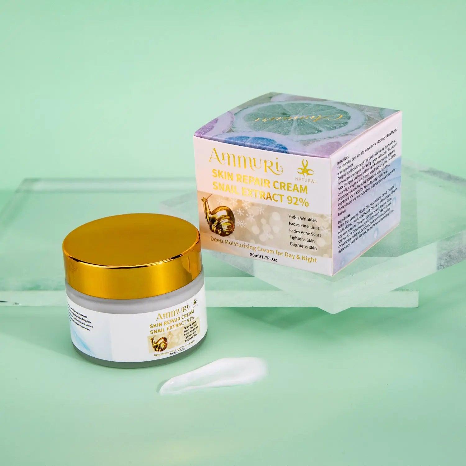 Ammuri Bioactive Snail Repair Cream | Anti - Aging Snail Cream - Herbalshire Handmade Herbal Products