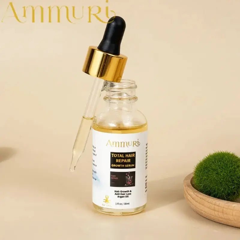 Ammuri Biotin DHT Blocker Shampoo & Hair Repair Oil Set - Herbalshire Handmade Herbal Products