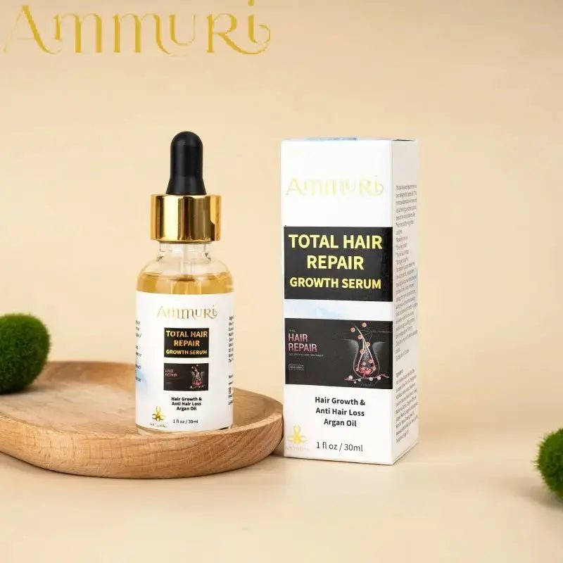 Ammuri Biotin DHT Blocker Shampoo & Hair Repair Oil Set - Herbalshire Handmade Herbal Products