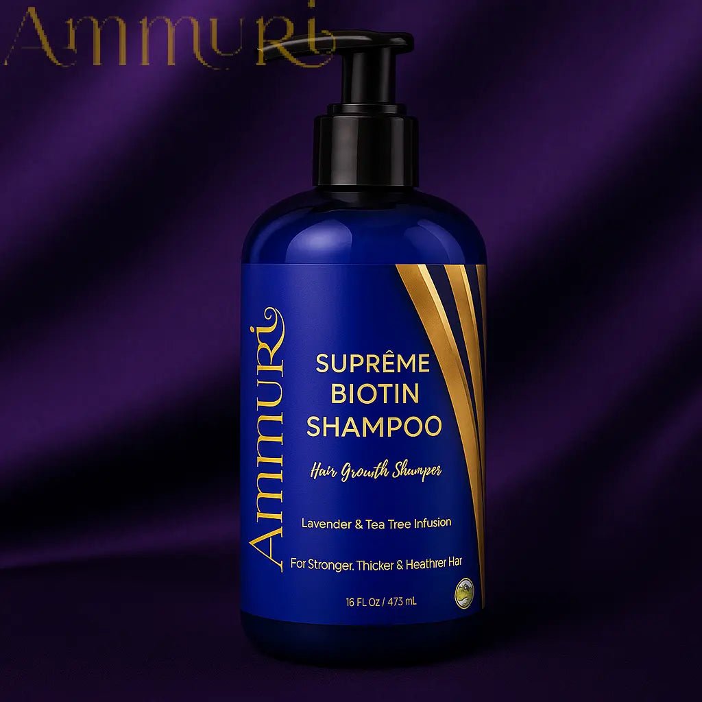 Ammuri Biotin DHT Blocker Shampoo Sulfate - Free Hair Loss Treatment - Herbalshire Handmade Herbal Products