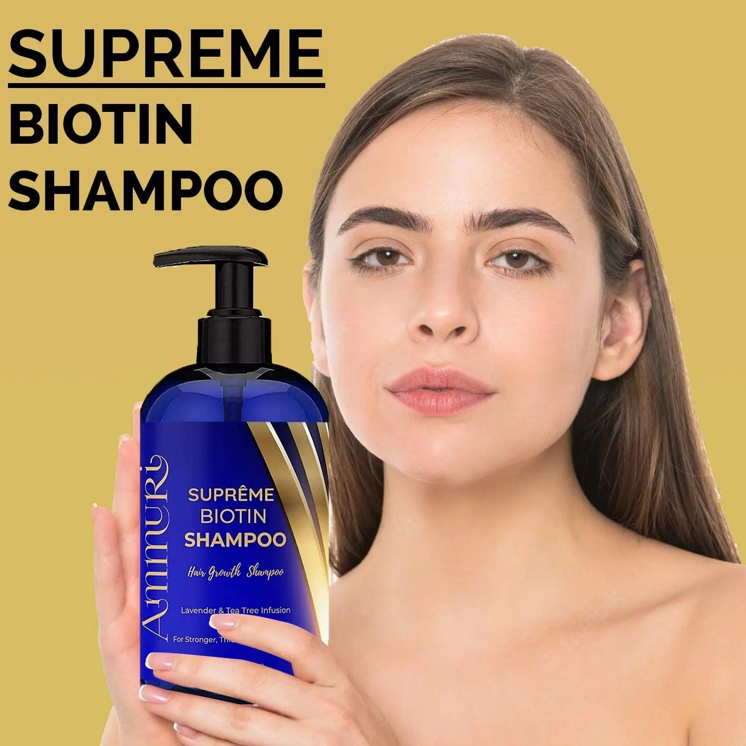 Ammuri Biotin Shampoo for Thicker Hair & Growth - Herbalshire Handmade Herbal Products
