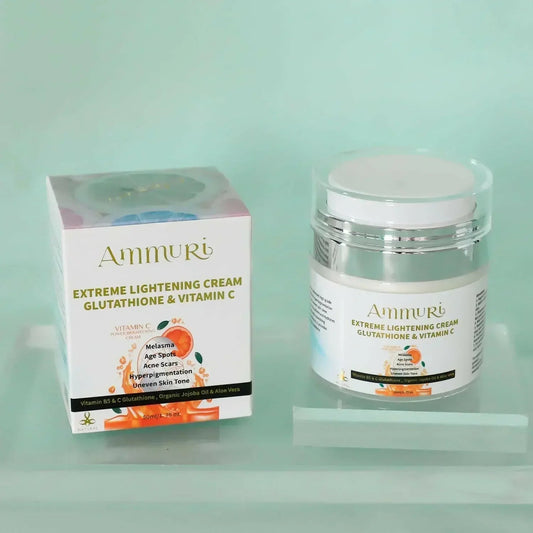 Ammuri Brightening Cream – Even Tone & Radiant Glow Moisturiser for Face, Neck & Body - Herbalshire Handmade Herbal Products