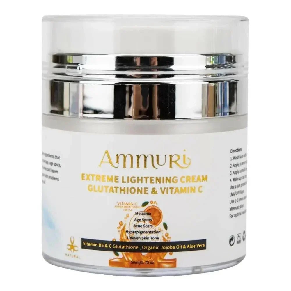 Ammuri Brightening Moisturiser Cream – For Face, Body & Sensitive Areas (50g) - Herbalshire Handmade Herbal Products
