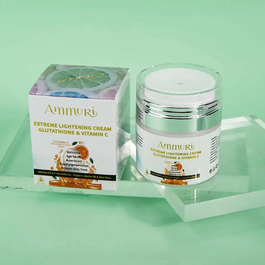 Ammuri Brightening Moisturiser Cream – For Face, Body & Sensitive Areas (50g) - Herbalshire Handmade Herbal Products