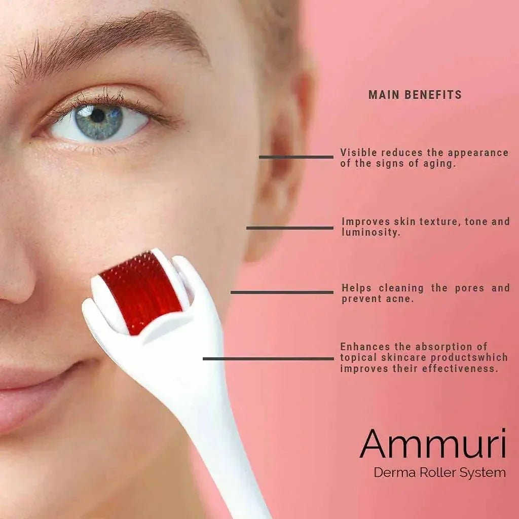 Ammuri Derma Roller for Scars and Anti - Aging Care - Herbalshire Handmade Herbal Products