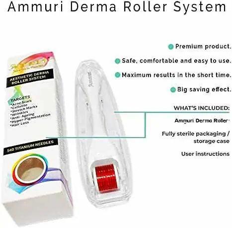 Ammuri Derma Roller for Scars and Anti - Aging Care - Herbalshire Handmade Herbal Products