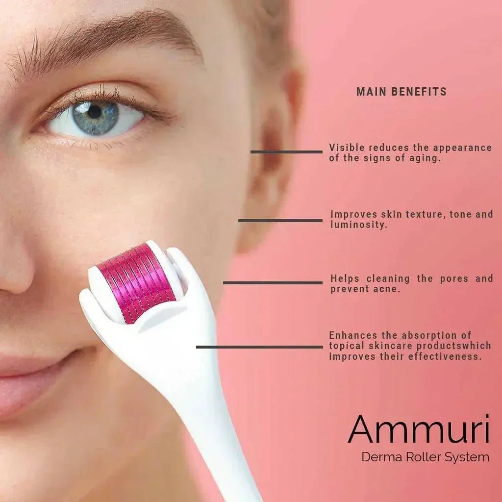 Ammuri Derma Roller for Scars and Anti - Aging Care - Herbalshire Handmade Herbal Products