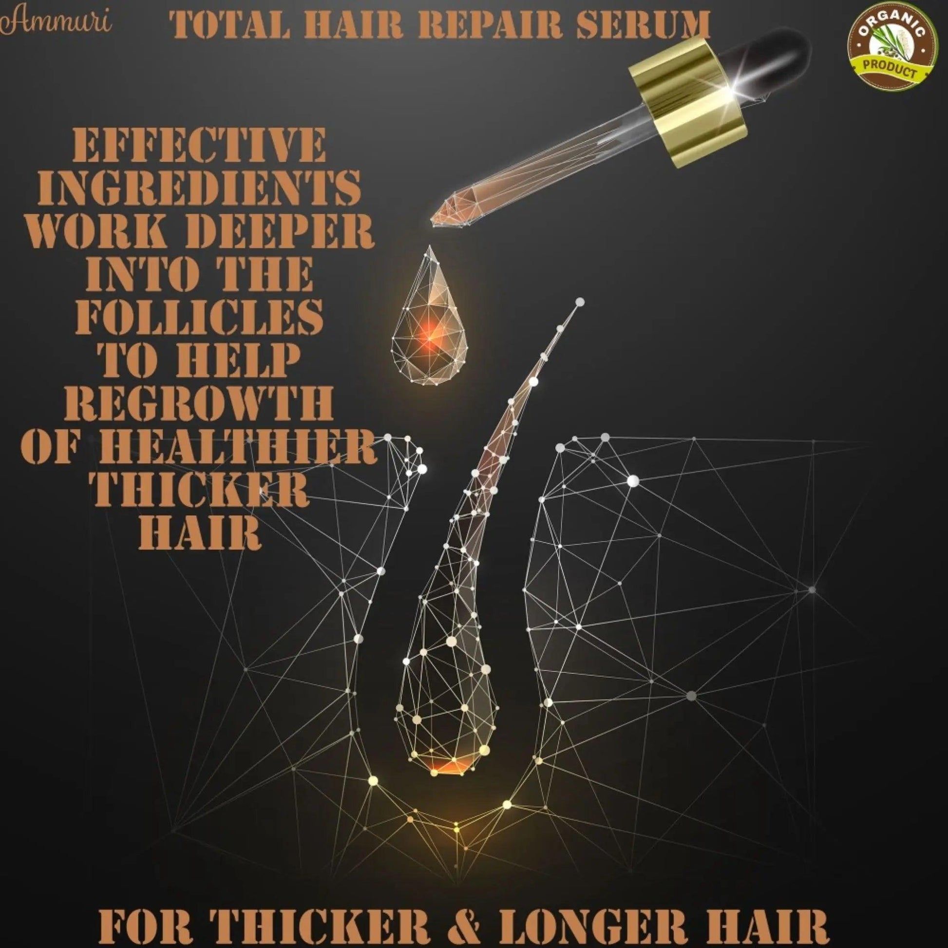 Ammuri Hair Growth Serum with Biotin Argan Oil for Hair - Herbalshire Handmade Herbal Products