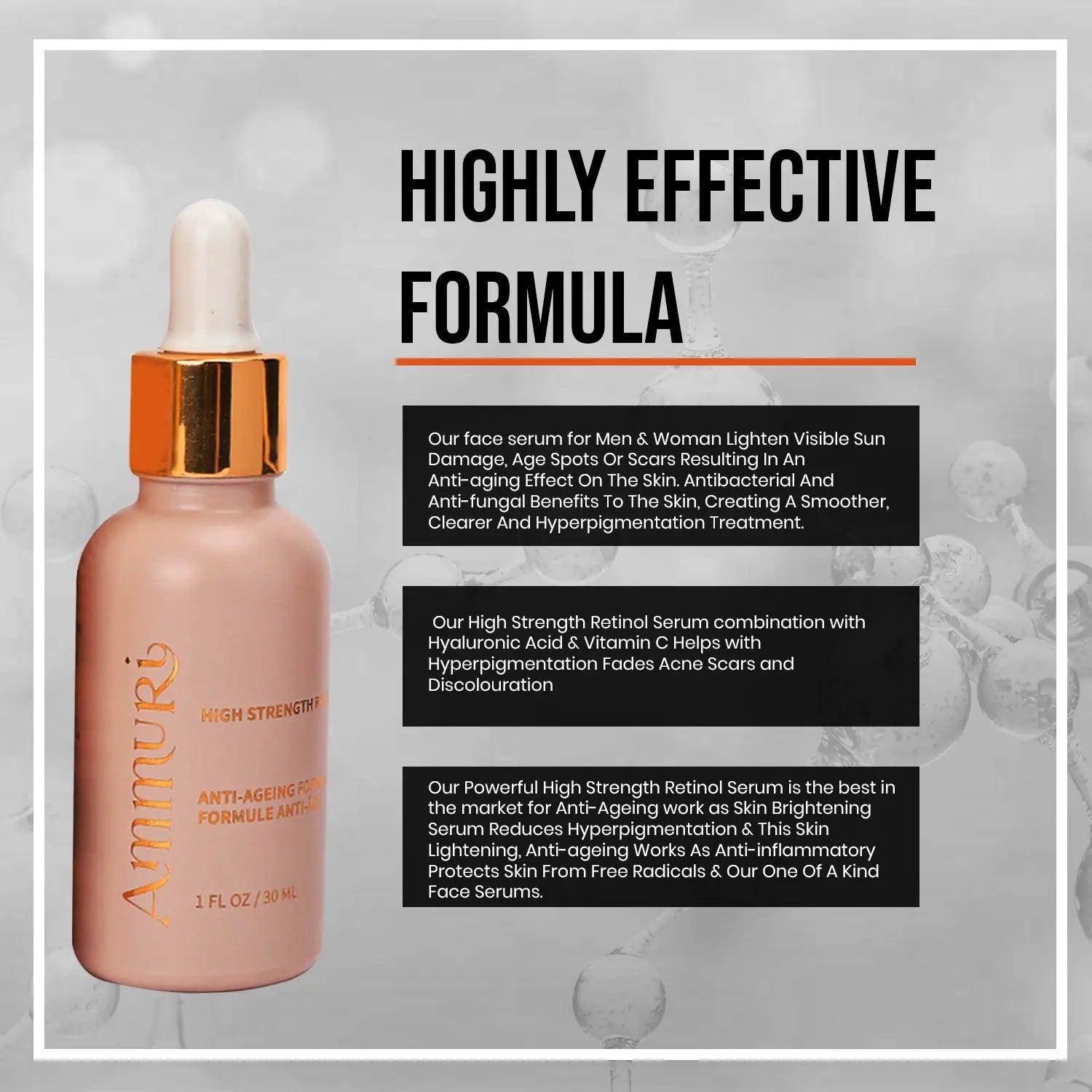Ammuri High Strength Retinol Serum for Anti - Aging - Herbalshire Handmade Herbal Products