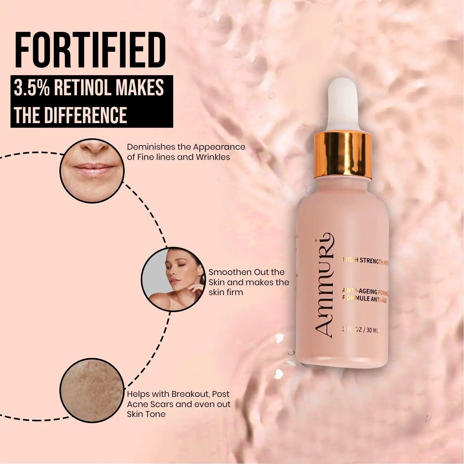 Ammuri High Strength Retinol Serum for Anti - Aging - Herbalshire Handmade Herbal Products