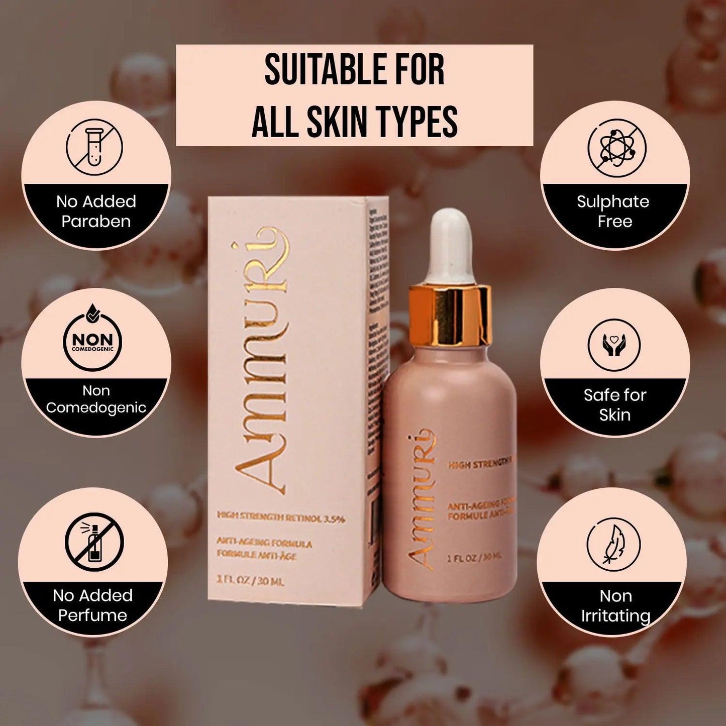 Ammuri High Strength Retinol Serum for Anti - Aging - Herbalshire Handmade Herbal Products