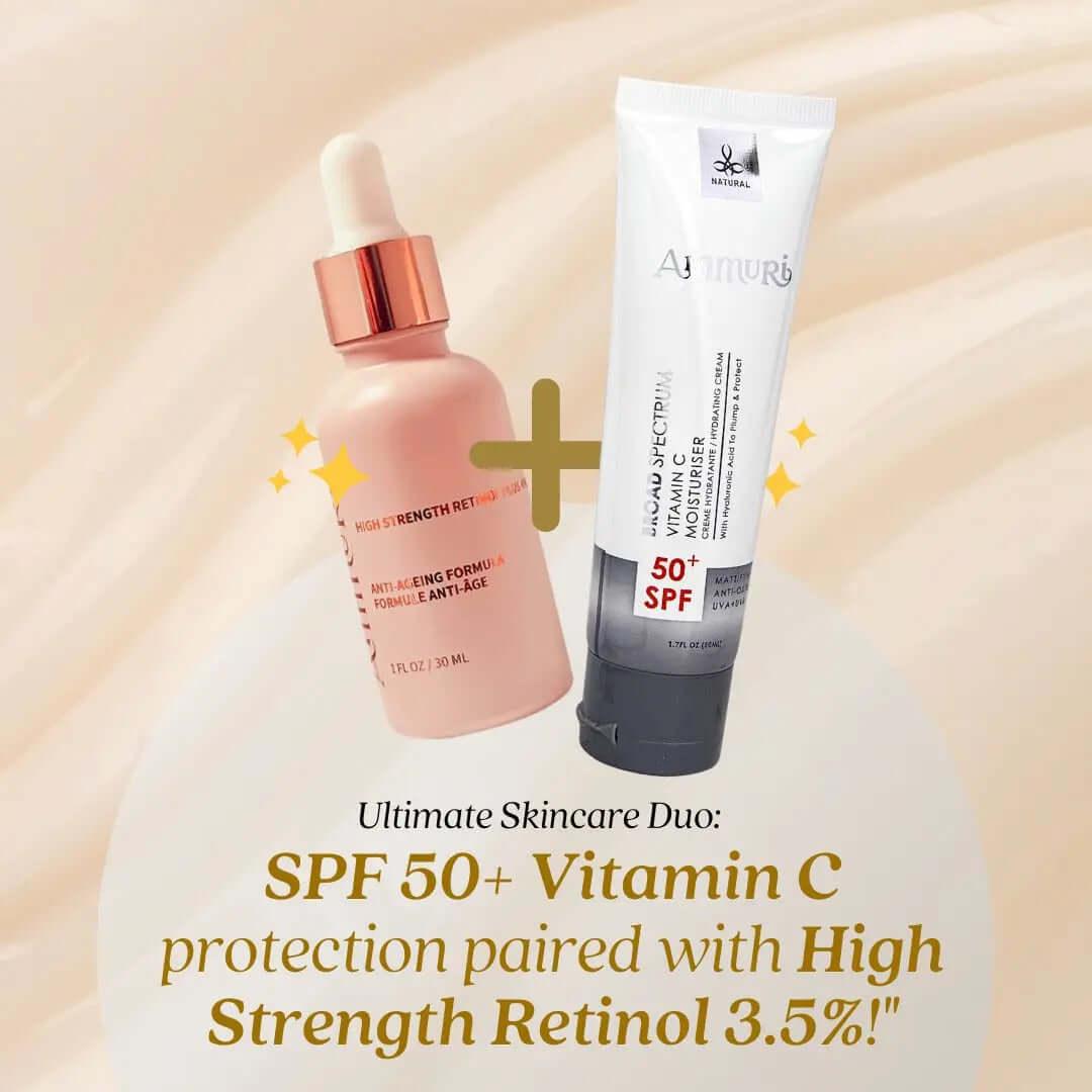 Ammuri High Strength Retinol Serum with SPF50 Protection - Herbalshire Handmade Herbal Products