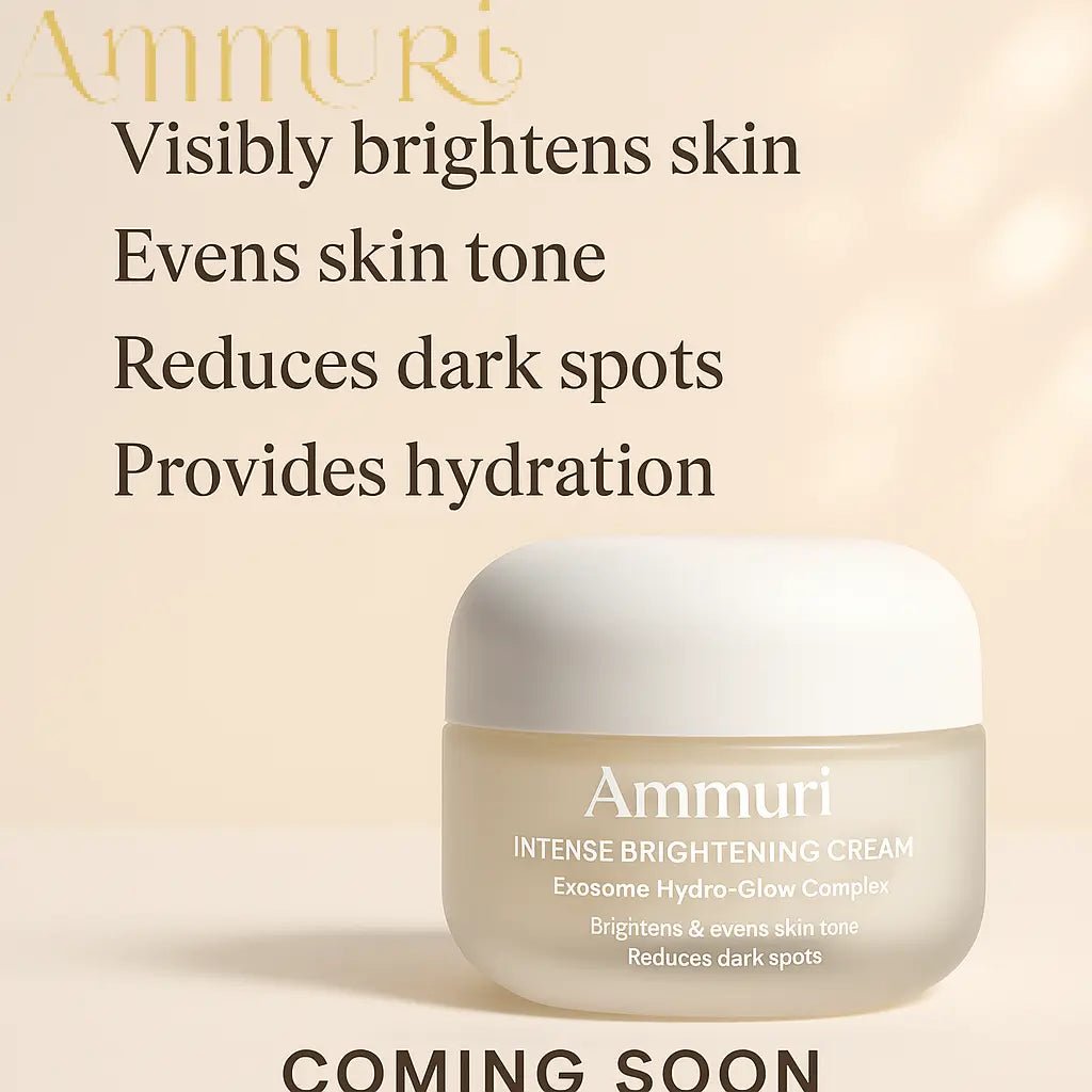 Ammuri Intense Brightening Cream with Exosome Hydro - Glow | Kojic Acid, Mandelic Acid, Alpha Arbutin & Glutathione | Hyperpigmentation & Dark Spot Corrector | 50ml - Herbalshire Handmade Herbal Products
