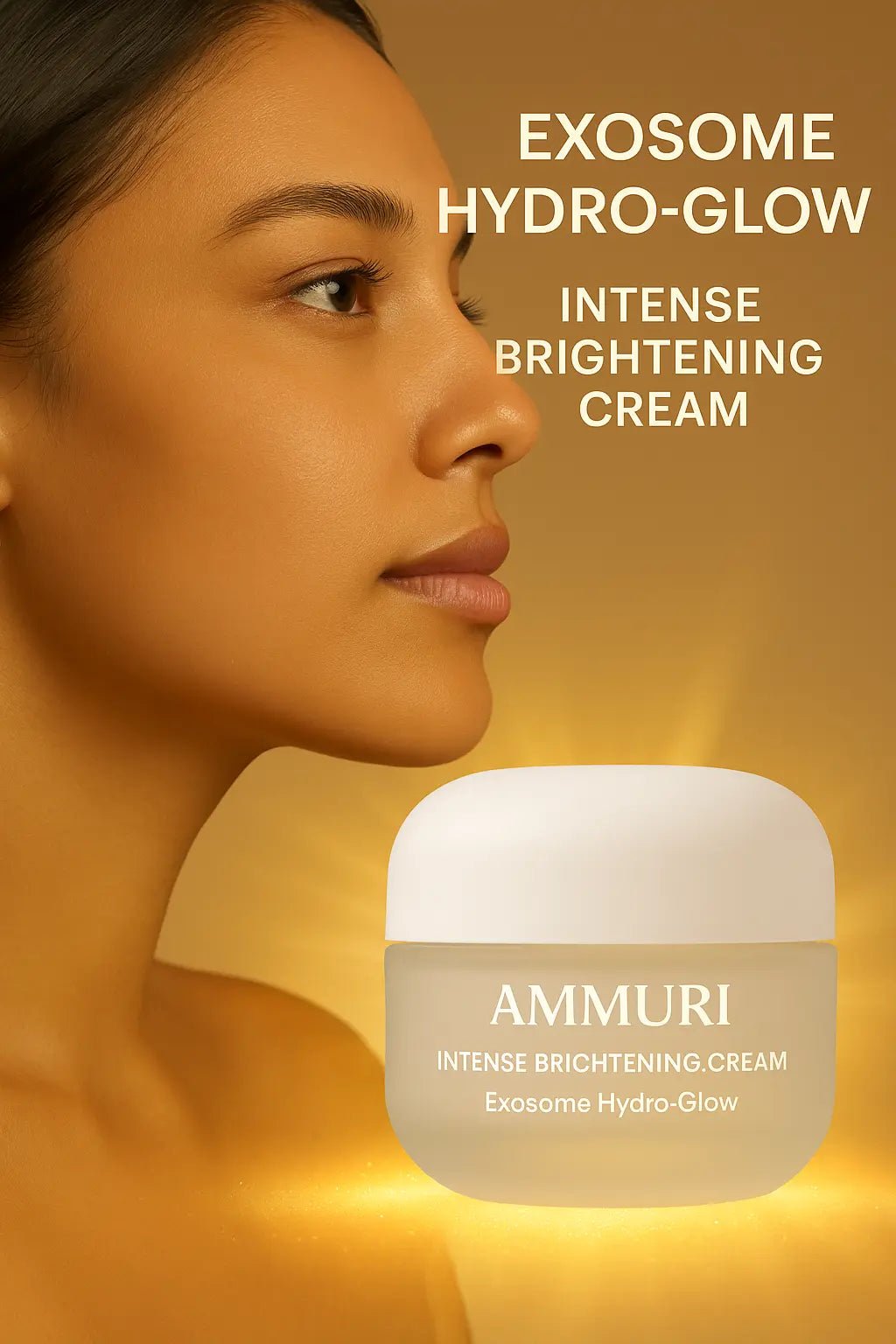 Ammuri Intense Brightening Cream with Exosome Hydro - Glow | Kojic Acid, Mandelic Acid, Alpha Arbutin & Glutathione | Hyperpigmentation & Dark Spot Corrector | 50ml - Herbalshire Handmade Herbal Products