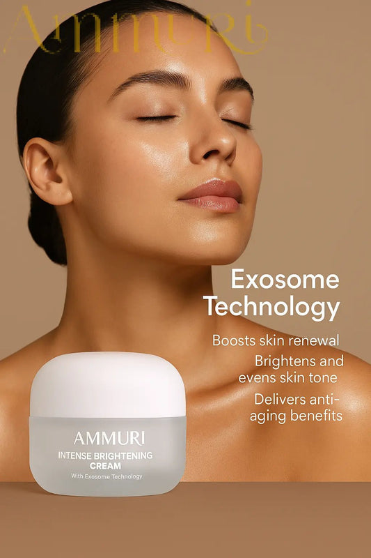 Ammuri Intense Brightening Cream with Exosome Hydro - Glow | Kojic Acid, Mandelic Acid, Alpha Arbutin & Glutathione | Hyperpigmentation & Dark Spot Corrector | 50ml - Herbalshire Handmade Herbal Products