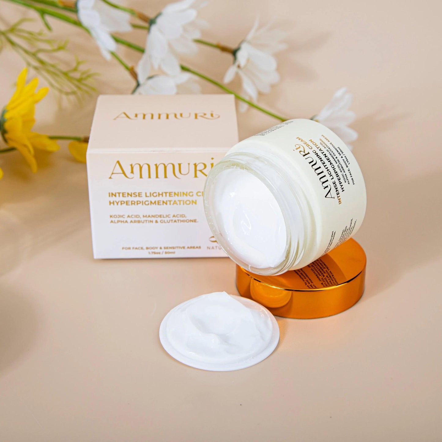 Ammuri Intense Skin Lightening Cream for Freckle Removal - Herbalshire Handmade Herbal Products