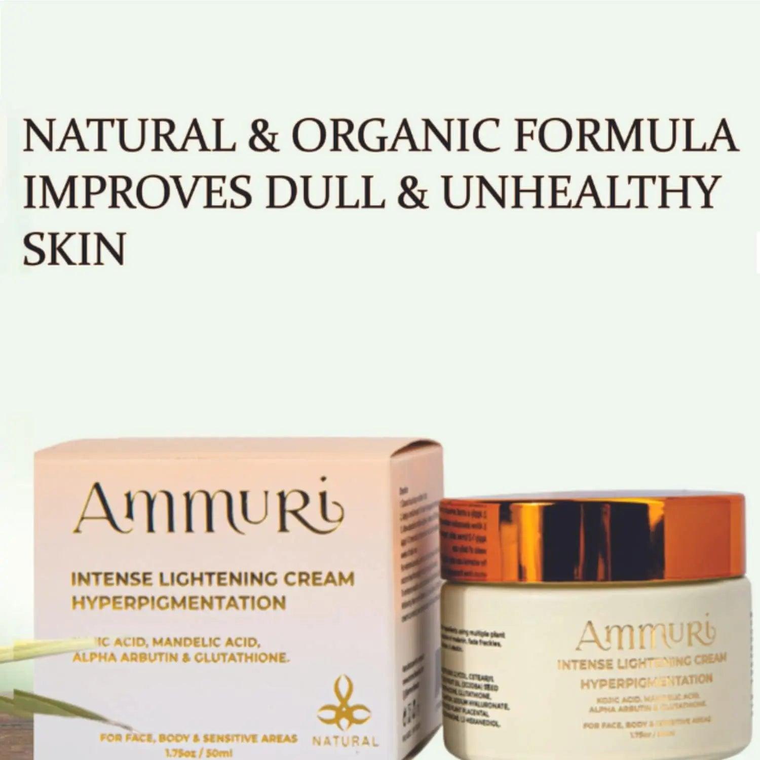 Ammuri Intense Skin Lightening Cream for Freckle Removal - Herbalshire Handmade Herbal Products